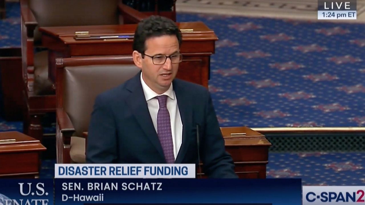 U.S. Sen. Brian Schatz urged Congress to pass the Biden Administration's $100 billion disaster funding request before the end of the year. (Office of U.S. Sen. Brian Schatz)