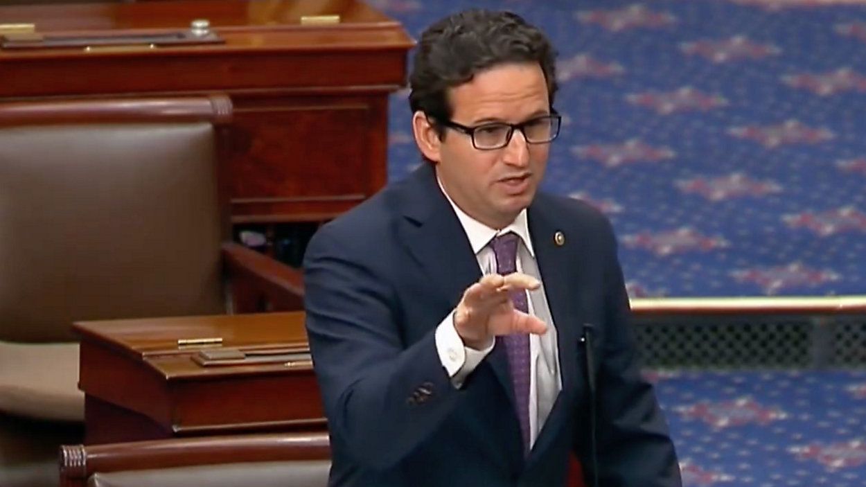 U.S. Sen. Brian Schatz has repeatedly called on Congress to pass additional disaster relief funding, including in a speech on the Senate floor in September. (Office of U.S. Sen. Brian Schatz)