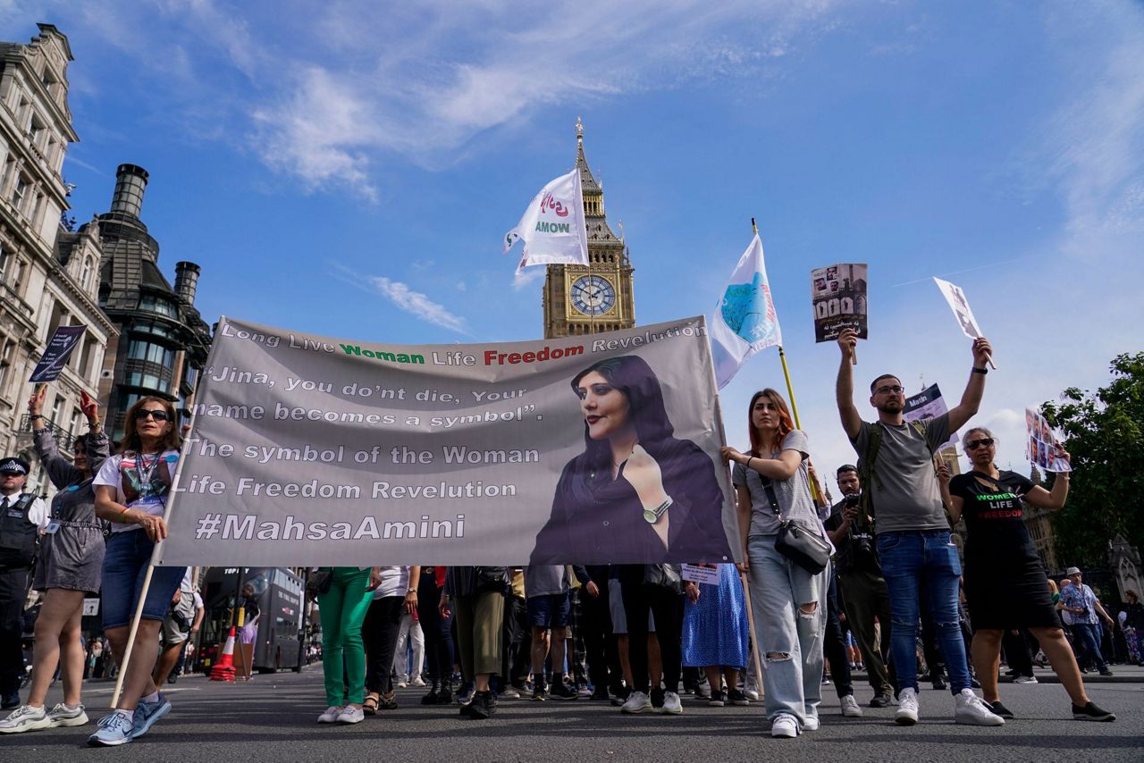 Activists In Europe Mark The Anniversary Of Mahsa Amini's Death In ...