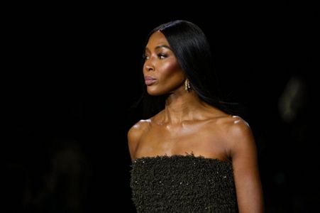 Naomi Campbell walks for star-studded Burberry show at London