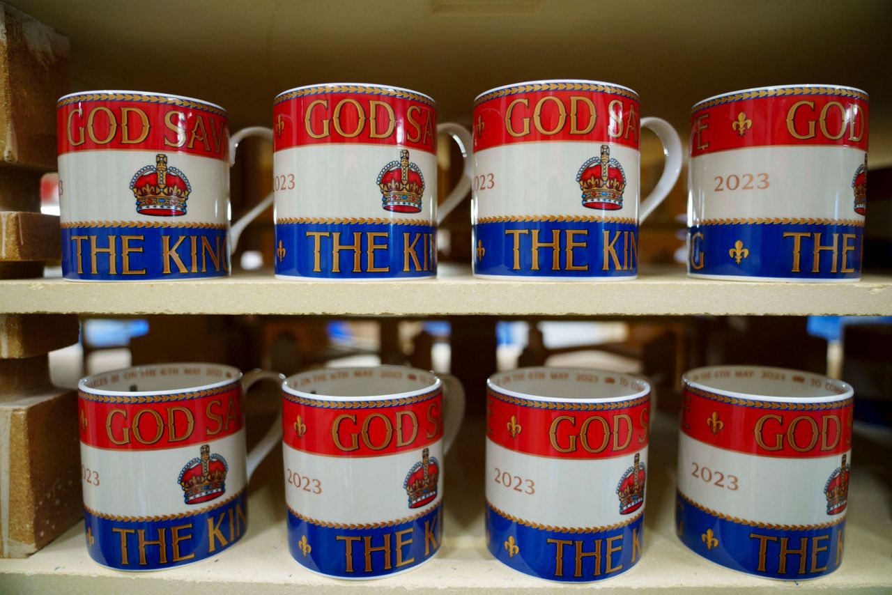 Historic English pottery rolls out coronation souvenirs