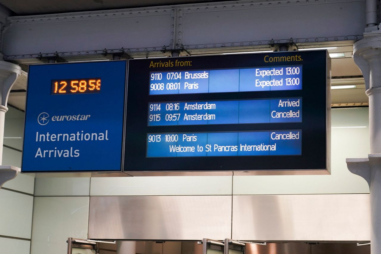Eurostar has urged train passengers not to travel because of disruption ...