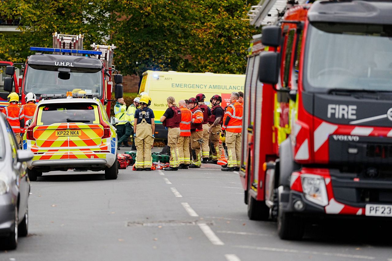 Police are at the scene of a reported stabbing at a synagogue in ...