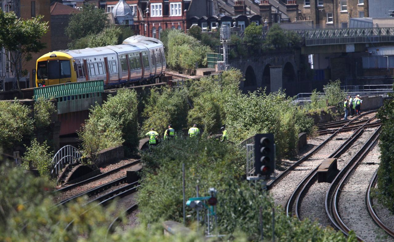 British police: 3 struck dead by train in south London