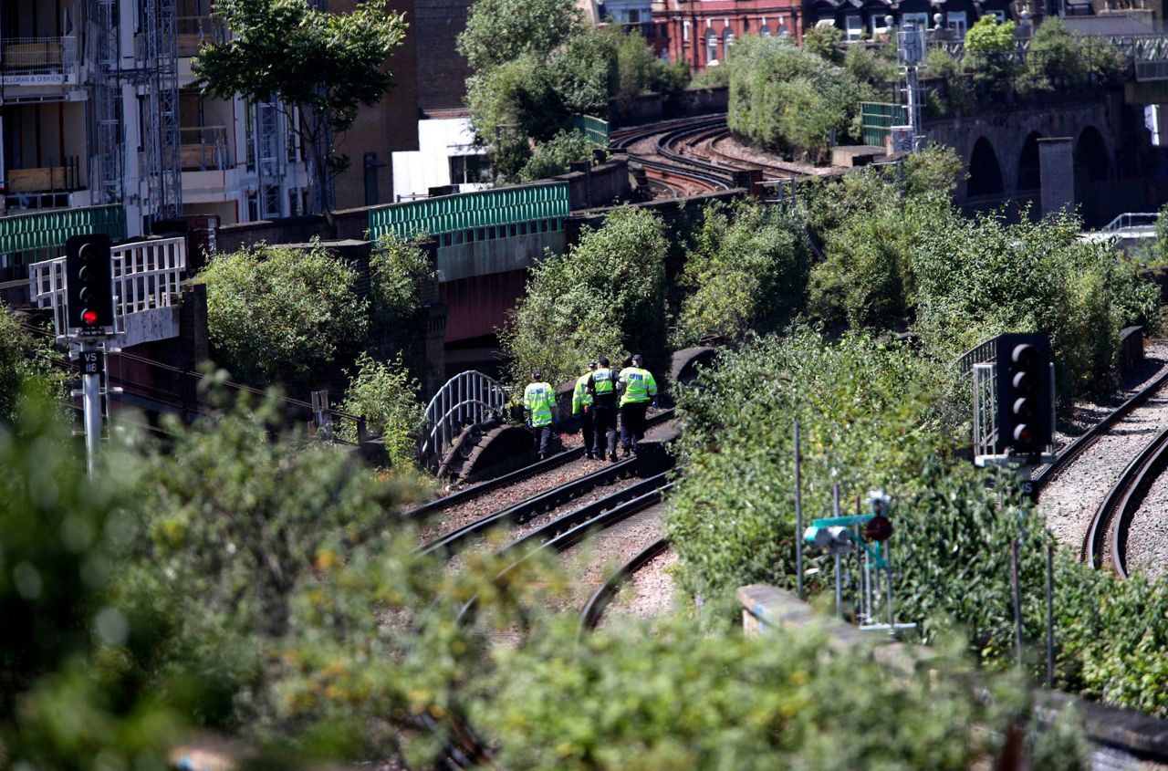 British police: 3 struck dead by train in south London