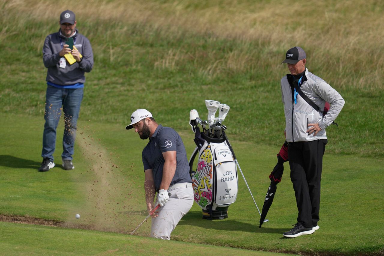 British Open goes from brown grass to green. Silver is the color that