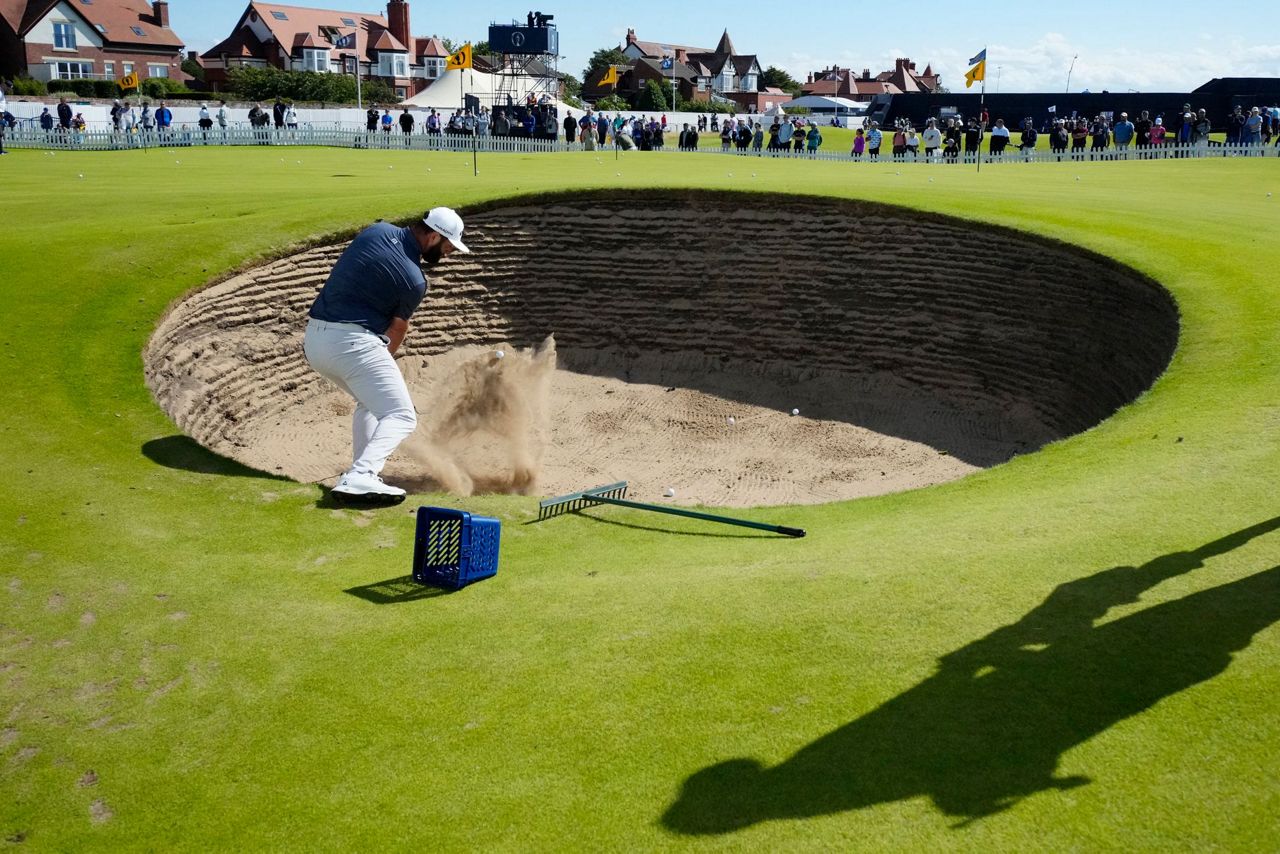 British Open goes from brown grass to green. Silver is the color that