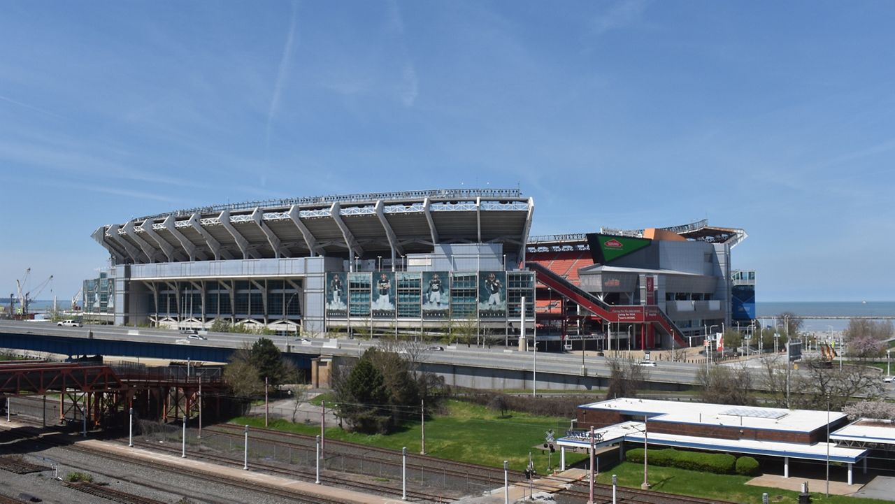 Browns stadium in Cleveland.