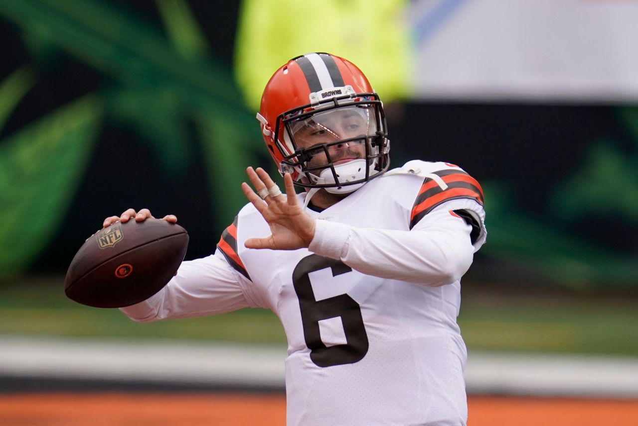 Cleveland Browns quarterback Baker Mayfield on Covid-19 reserve