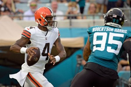 Watson starting Browns' preseason opener as suspension looms