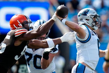 Browns star Myles Garrett released from hospital after rolling over his  Porsche