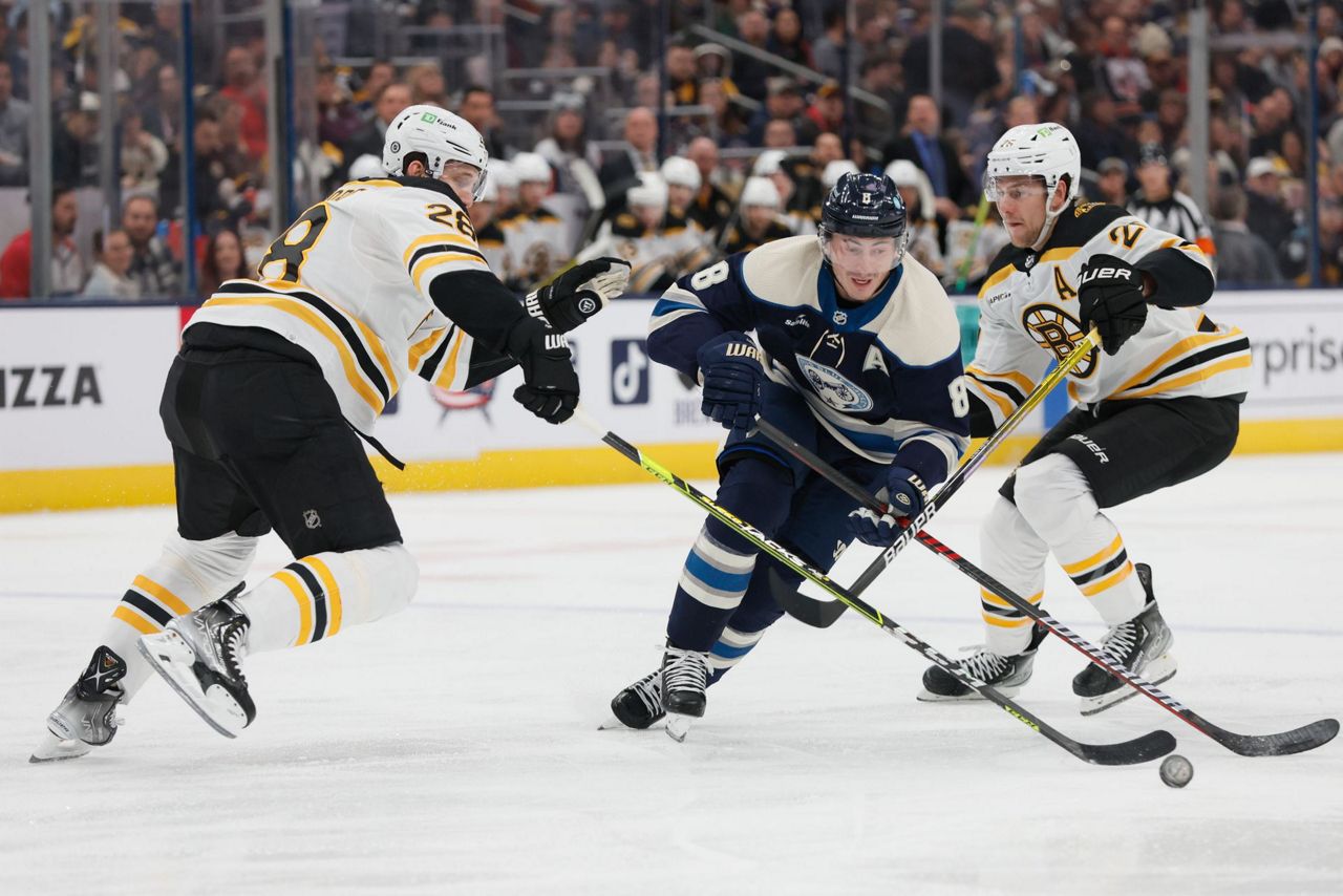 Linus Ullmark Makes 30 Saves, Bruins Beat Blue Jackets 4-0