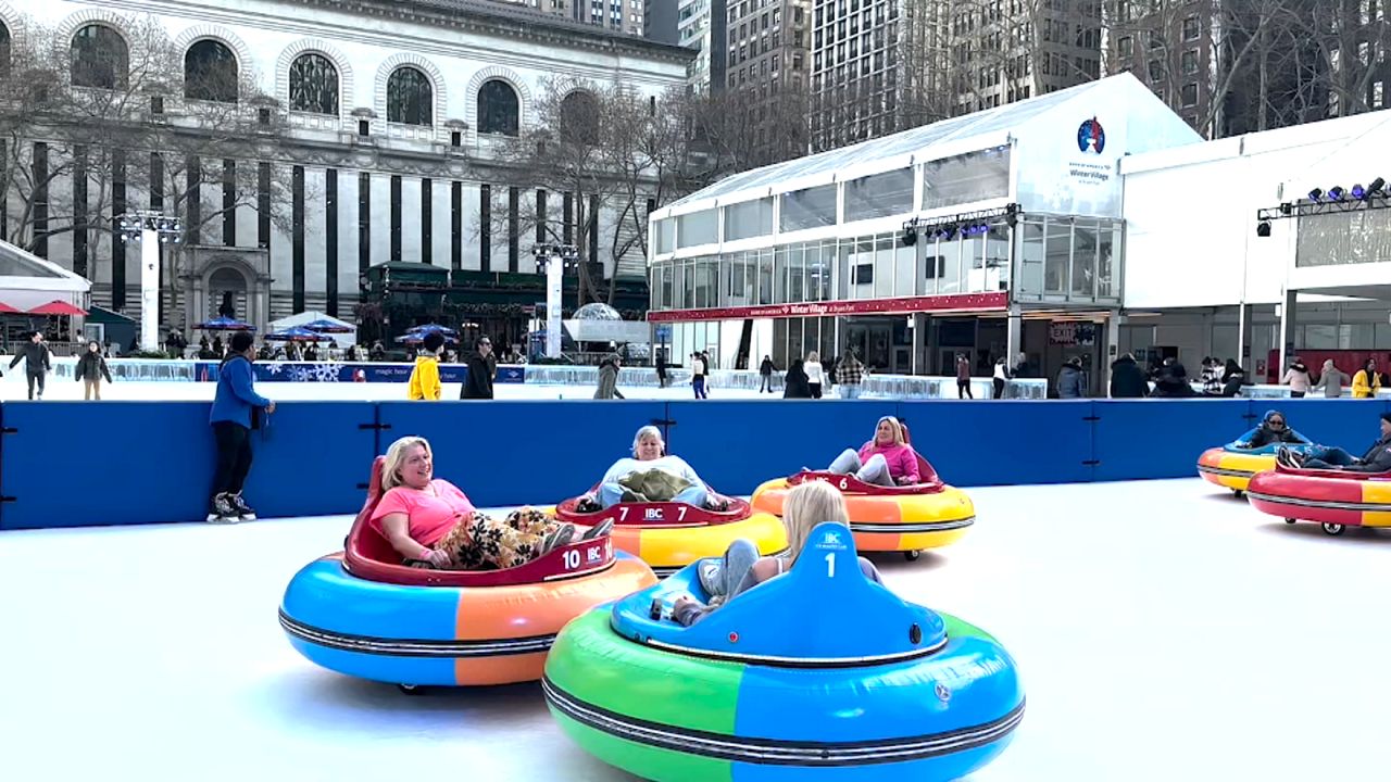 Bryant Park bumper cars