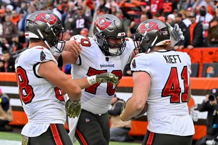 Skunk on the loose during Browns vs. Buccaneers game