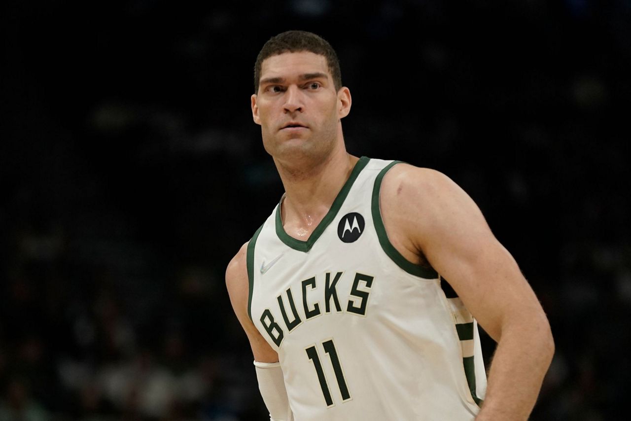 Brook Lopez returns from injury, provides shot blocking for playoffs