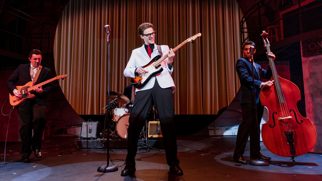 "Buddy: The Buddy Holly Story" is the first sold-out show for Brunswick's Maine State Music Theatre since the pandemic. Theaters statewide are still seeing flagging ticket sales, but there are signs of improvement. (Maine State Music Theatre)