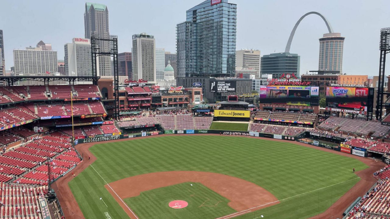 A view inside Busch Stadium in St. Louis, Mo. on July 16, 2023 (Spectrum News/Gregg Palermo)
