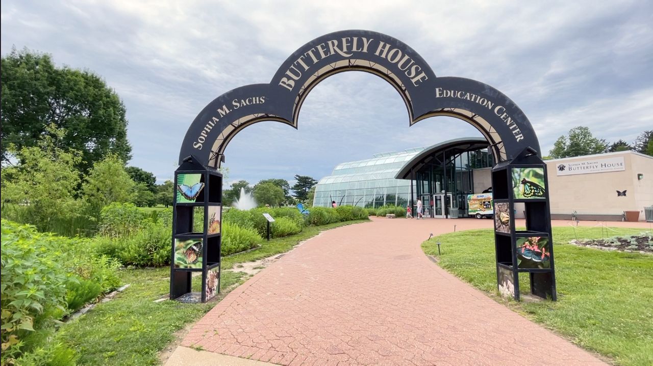 Pictured is the front of the Butterfly House in Chesterfield. (Spectrum News/Elizabeth Barmeier)