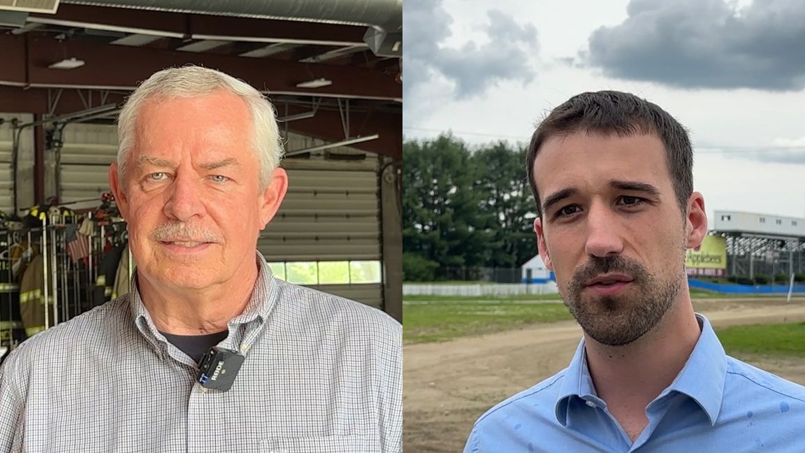 State Rep. Mike Soboleski (R-Phillips) and Rep. Austin Theriault (R-Fort Kent) are facing off in the June 11 GOP primary for the 2nd Congressional District. (Spectrum News/Susan Cover)
