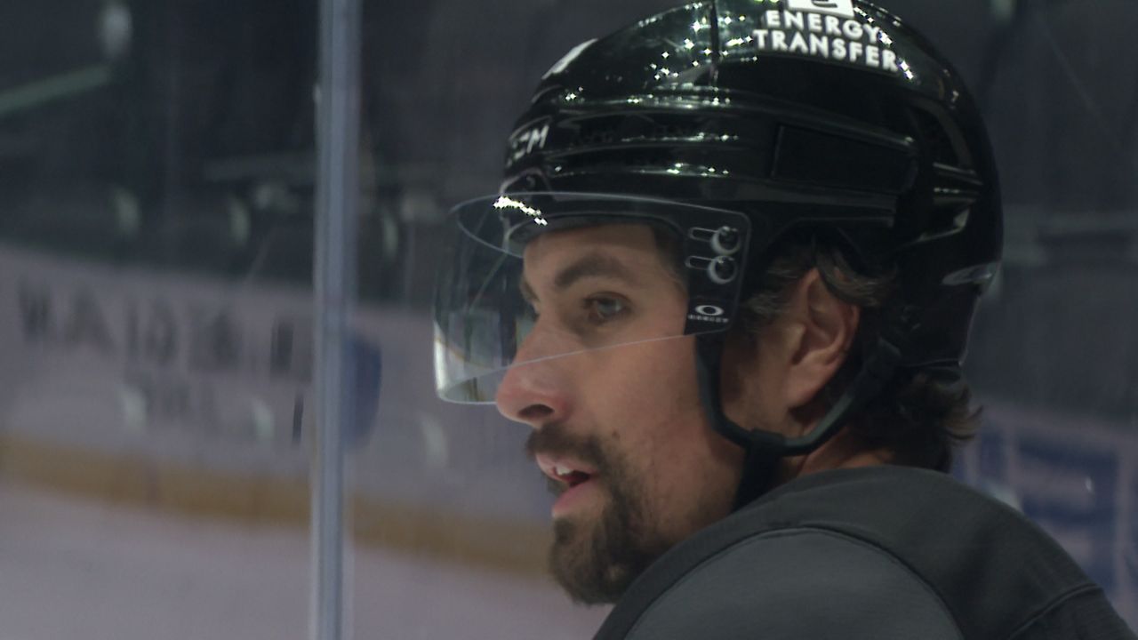Stars defenseman Cody Ceci is facing his former team in the Western Conference Final. (Spectrum News 1/Adam Rossow) 