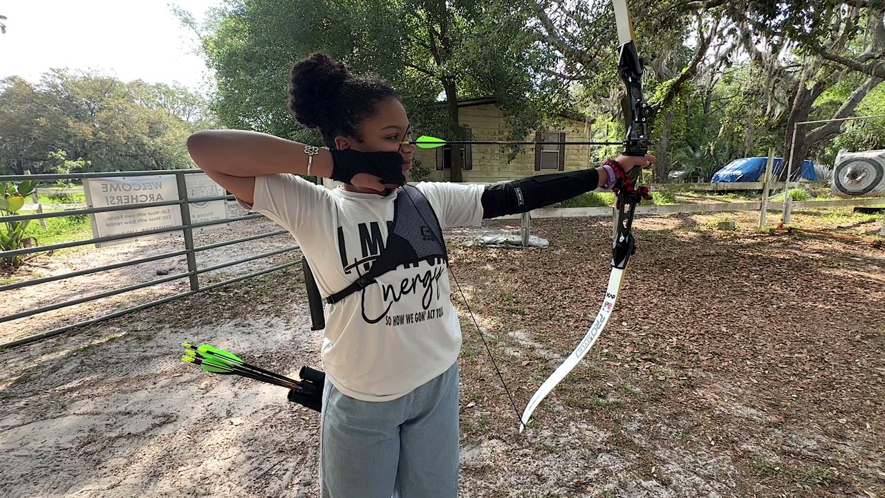 Learning how to shoot with a bow and arrow