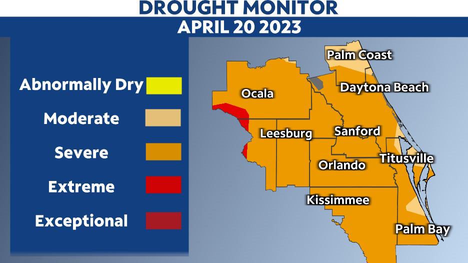 Tampa Bay area counties in extreme drought conditions