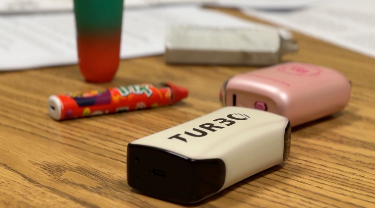 vapes on a table