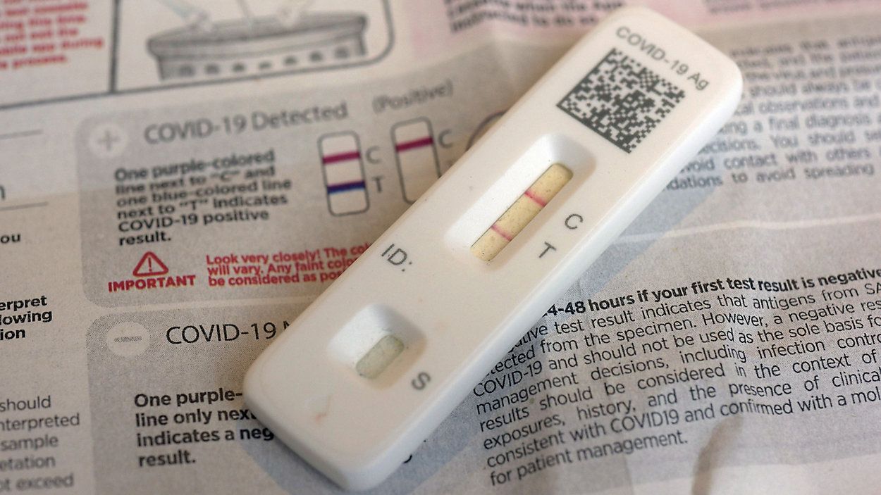 A COVID-19 test. (File photo)