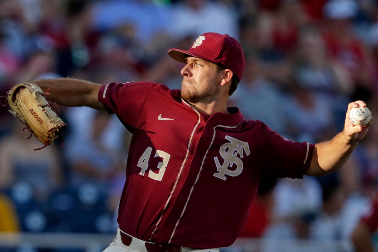 Parrish pitches gem in FSU's 10 win over Arkansas at CWS