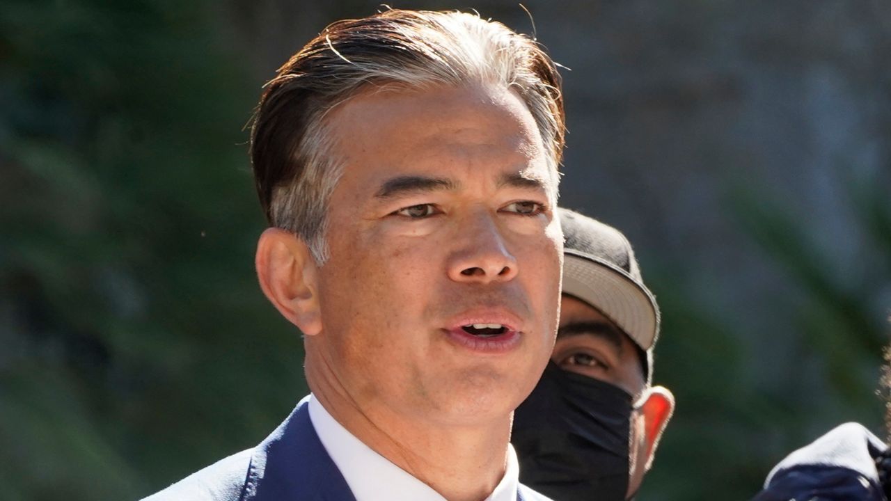California Attorney General Rob Bonta speaks at a news conference at the Capitol in Sacramento, Calif., Feb. 23, 2022. (AP Photo/Rich Pedroncelli, File)