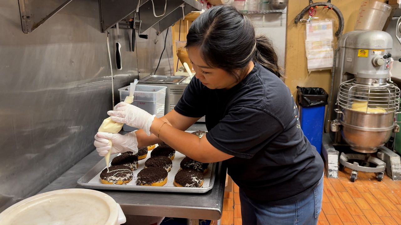 Steppie Kudo and her sister took over the donut shop from their parents IN 2003