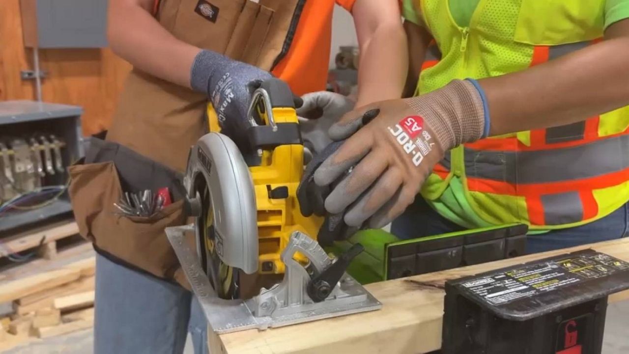 The Rosendin Foundation hosts a week-long construction program called Camp Build. (Spectrum News 1)