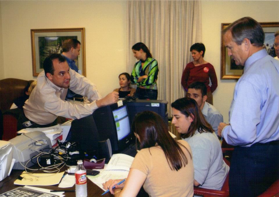 Rep. Chris Turner on the campaign trail in 2004 (photo credit: Rep. Chris Turner)