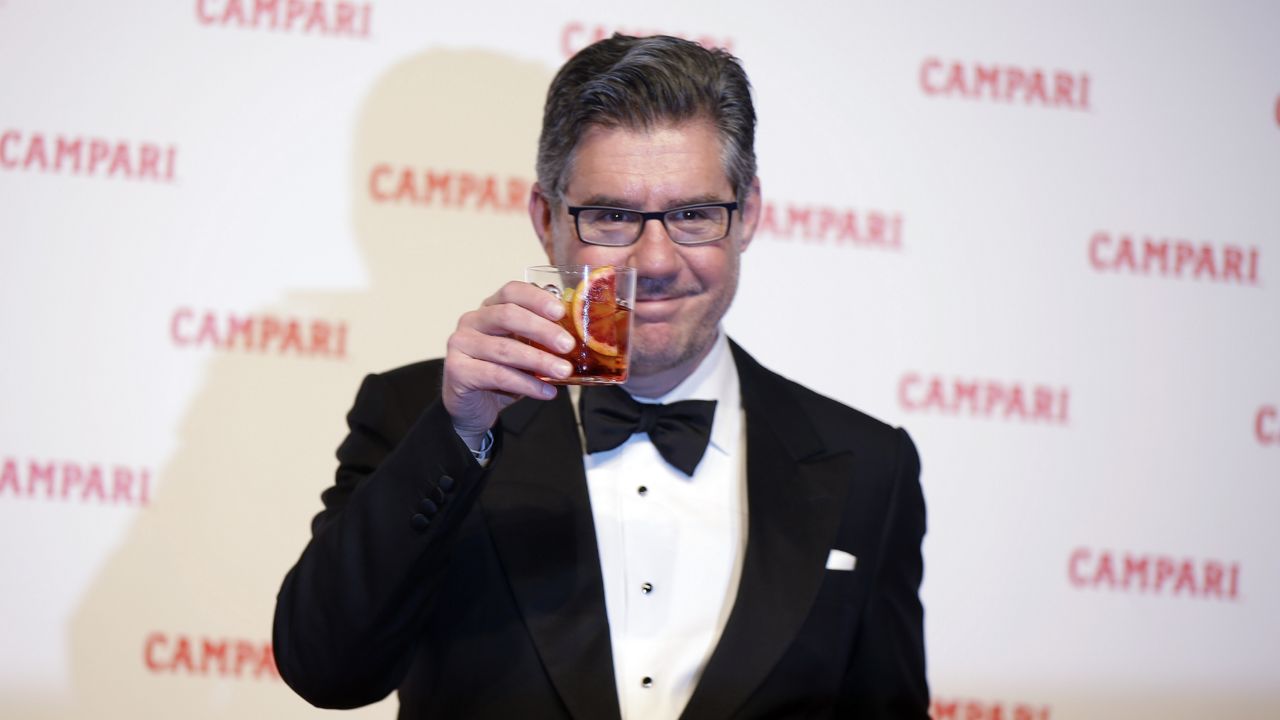 Campari Group CEO Bob Kunze-Concewitz poses for a photo in Milan, Italy, Jan. 30, 2018. Campari Group, owner of the iconic Wild Turkey brand, said Monday, Oct. 31, 2022 it will add to its Kentucky bourbon portfolio in a deal to obtain a majority stake in Wilderness Trail Distillery, with plans to complete the acquisition in the next decade. (AP Photo/Luca Bruno)