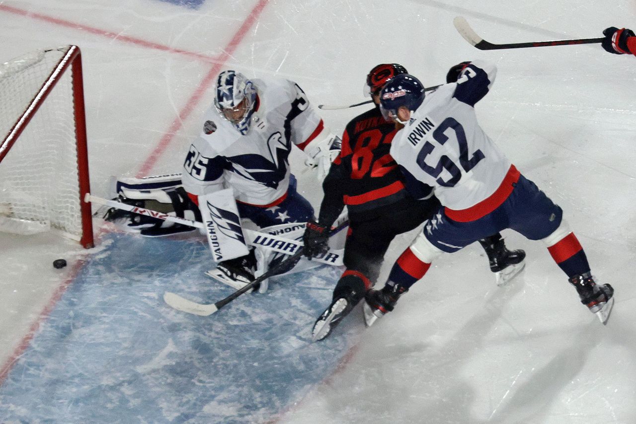 Hurricanes top Capitals 41 in Carolina's 1st outdoor game