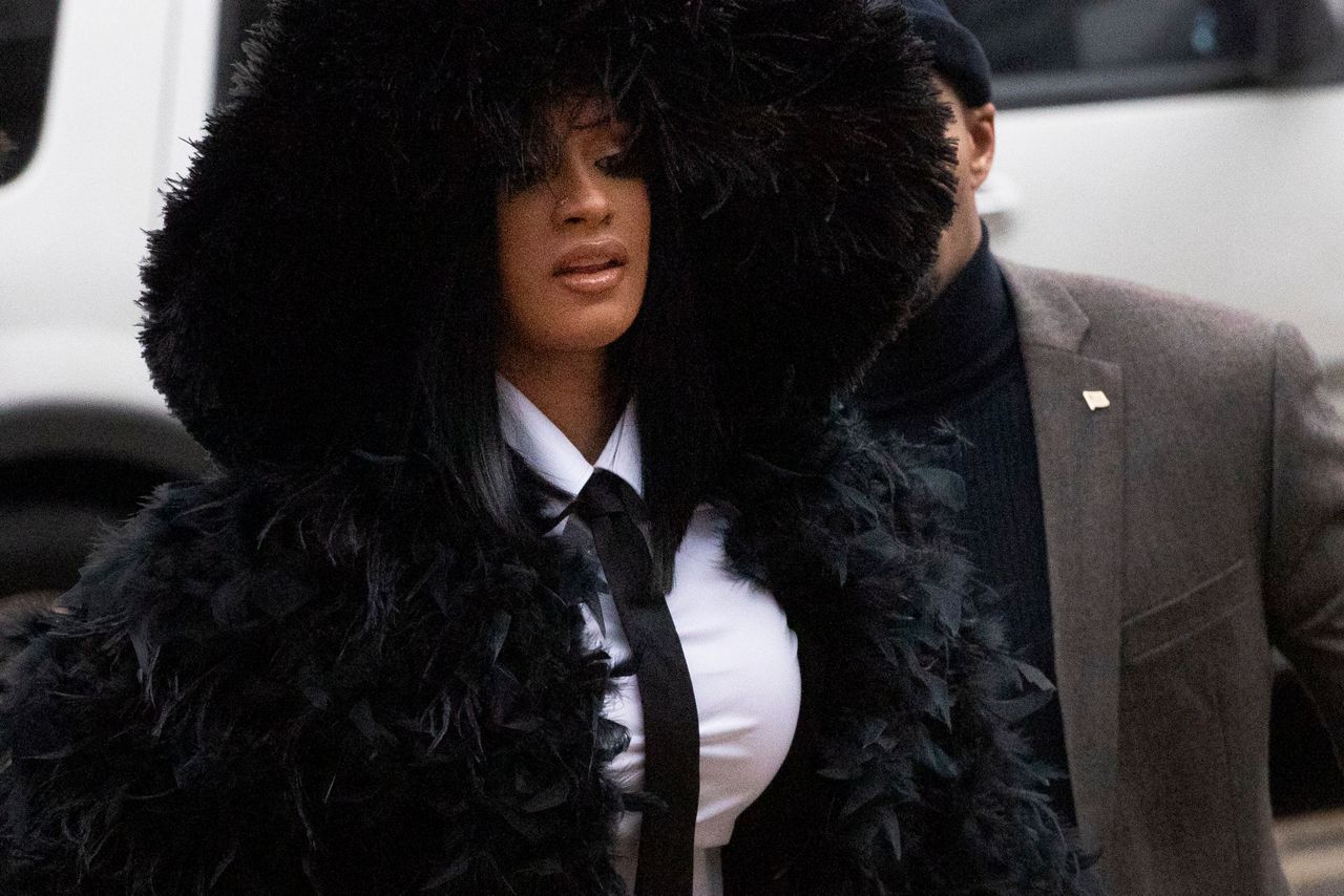 Cardi B Shows Up At Court In Style For Strip Club Fight Case