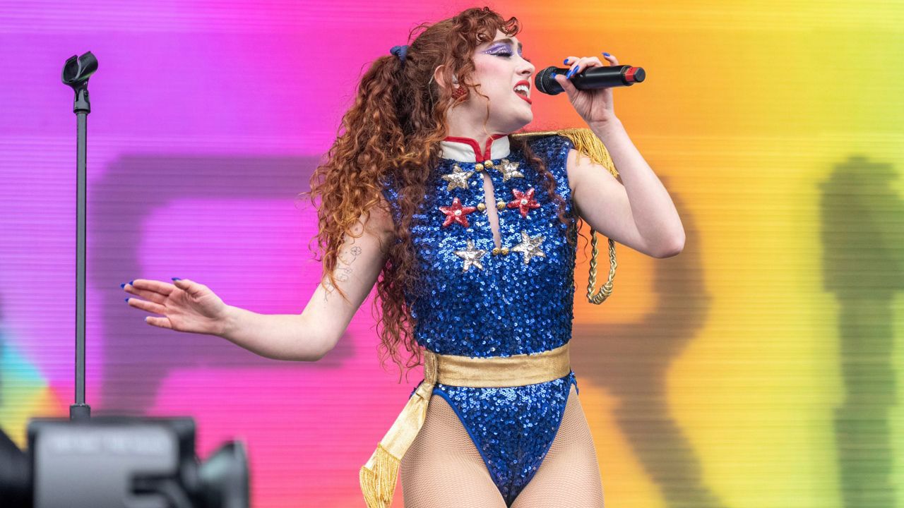 Chappell Roan performs at Outside Lands Music Festival on Sunday, Aug. 11, 2024, in San Francisco. (Photo by Amy Harris/Invision/AP)