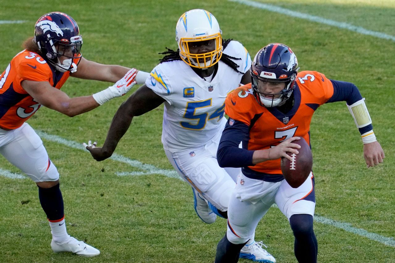 Lock Rallies Broncos To Last-second 31-30 Win Over Chargers