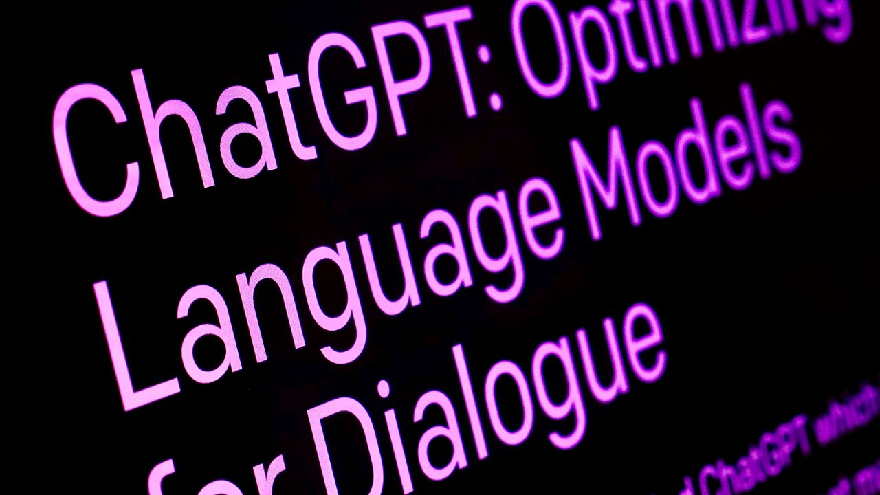 Text from the ChatGPT page of the OpenAI website is shown in this photo, in New York, Feb. 2, 2023. About 900 software developers and other attendees showed up to the inaugural developer conference for the artificial intelligence company behind ChatGPT Monday, Nov. 6, 2023 embracing a Silicon Valley tradition for technology showcases that Apple helped pioneer decades ago. (AP Photo/Richard Drew, File)