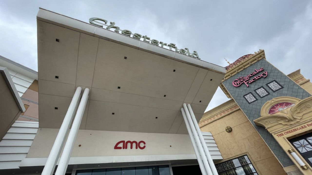 The AMC Theatre location at Chesterfield Mall in Chesterfied, Mo. closed May 18, the company confirmed. (Spectrum News/Gregg Palermo)