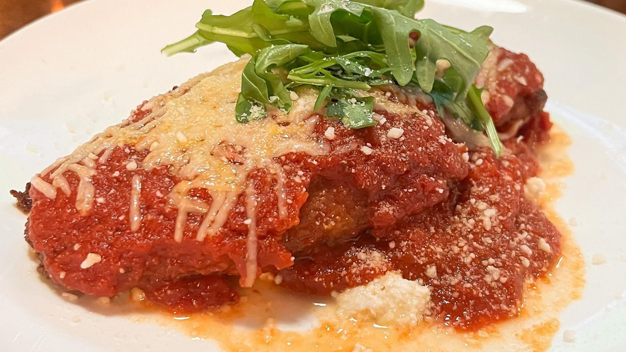 Pictured is chicken parmesan at Anthonino's Taverna, a participating restaurant with GiftAMeal. (Photo courtesy of Anthonino's Taverna)