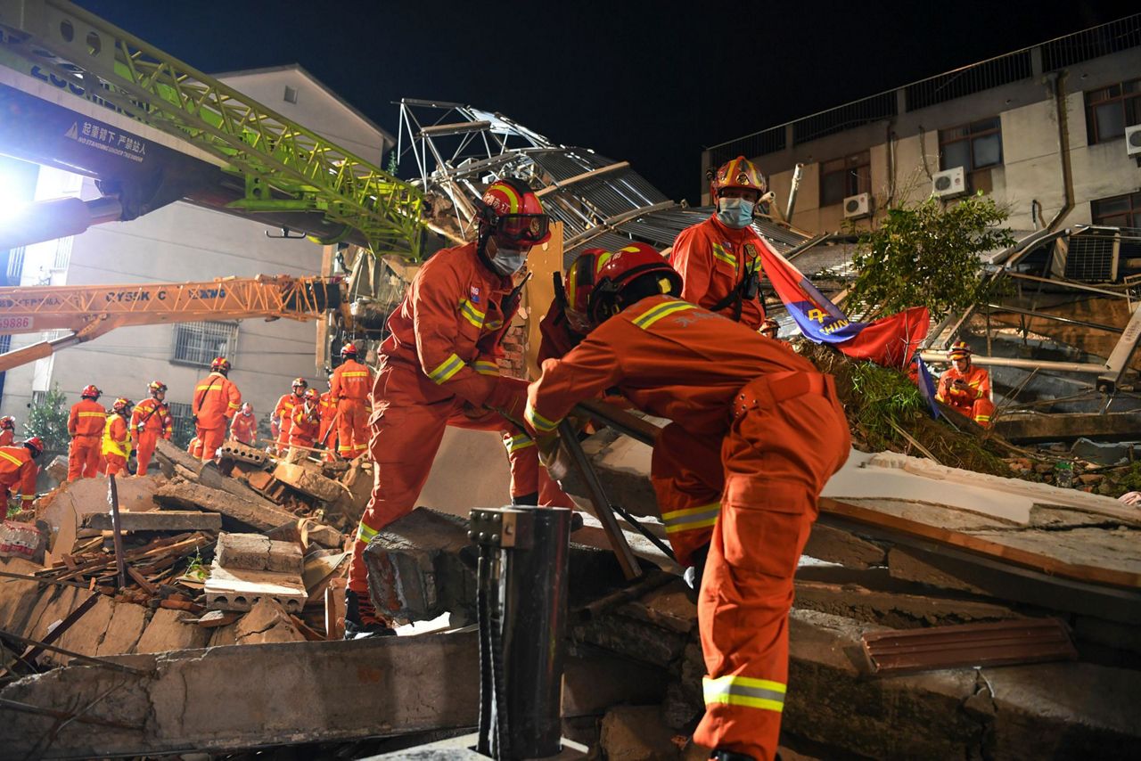 Death toll from Chinese hotel collapse rises to 17;  23 . released