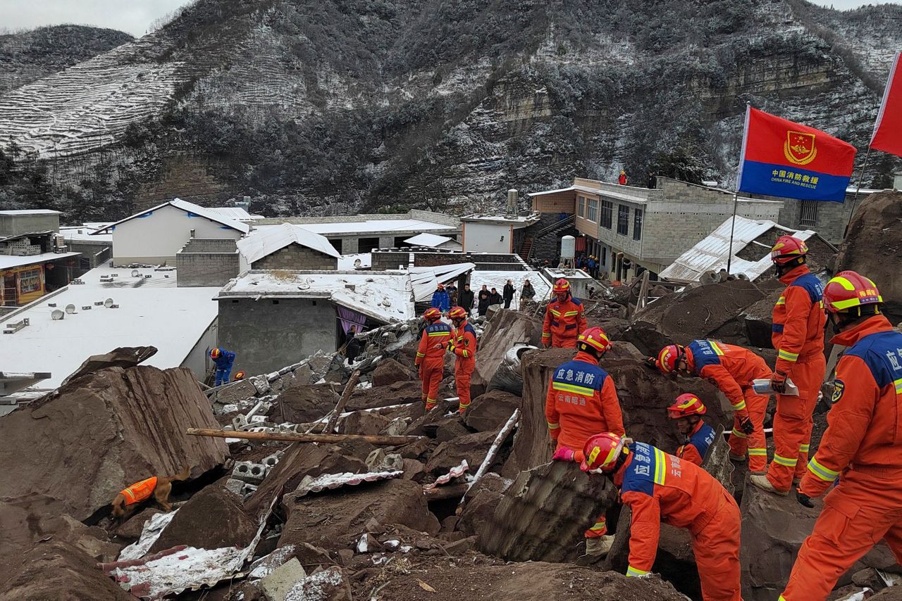 Chinese State Media Say 20 People Dead And 24 Missing After Landslide   China Landslide 41855