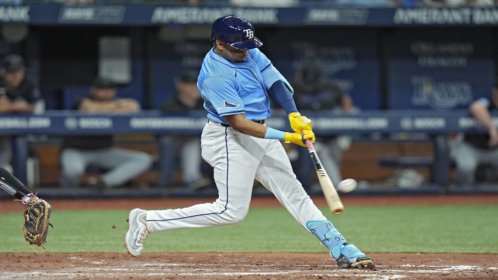 Tampa Bay second baseman Christopher Morel hit a solo home run in the fourth inning against Miami on Tuesday night.