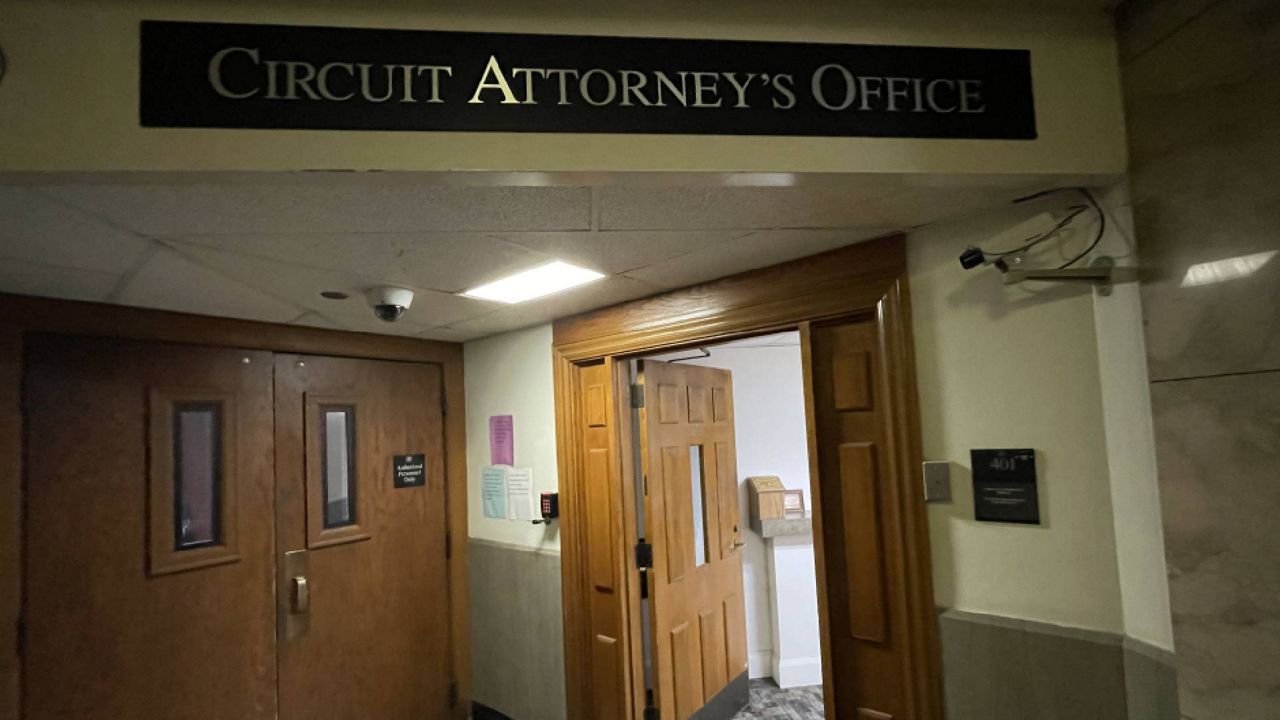 The entrance to the St. Louis Circuit Attorney's office, located in the Carnahan courthouse building in downtown St. Louis, Mo. (Spectrum News/Gregg Palermo)