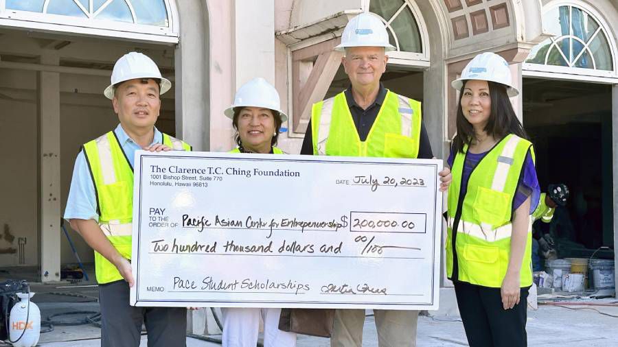 The Clarence T.C. Ching Foundation gifted UH Manoa's RISE program with $200,000. (Photo courtesy of the University of Hawaii at Manoa)