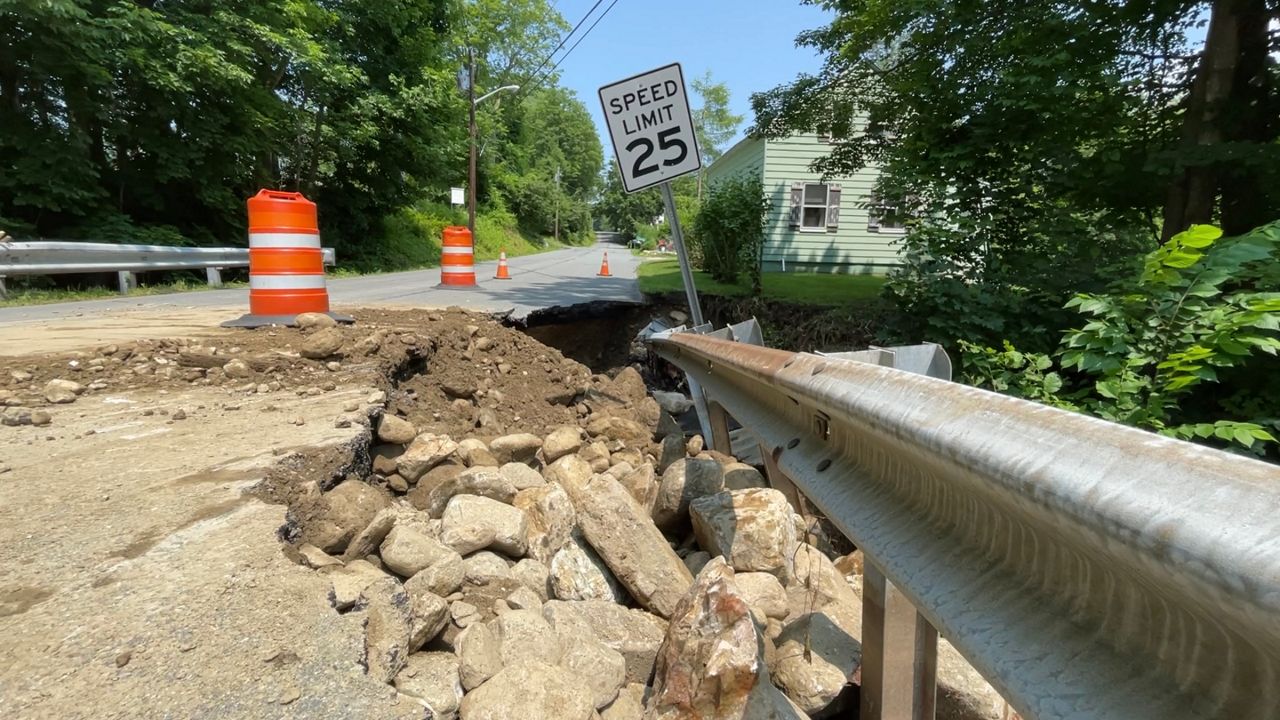 Clarksburg recovering from collapsed roads, flooding