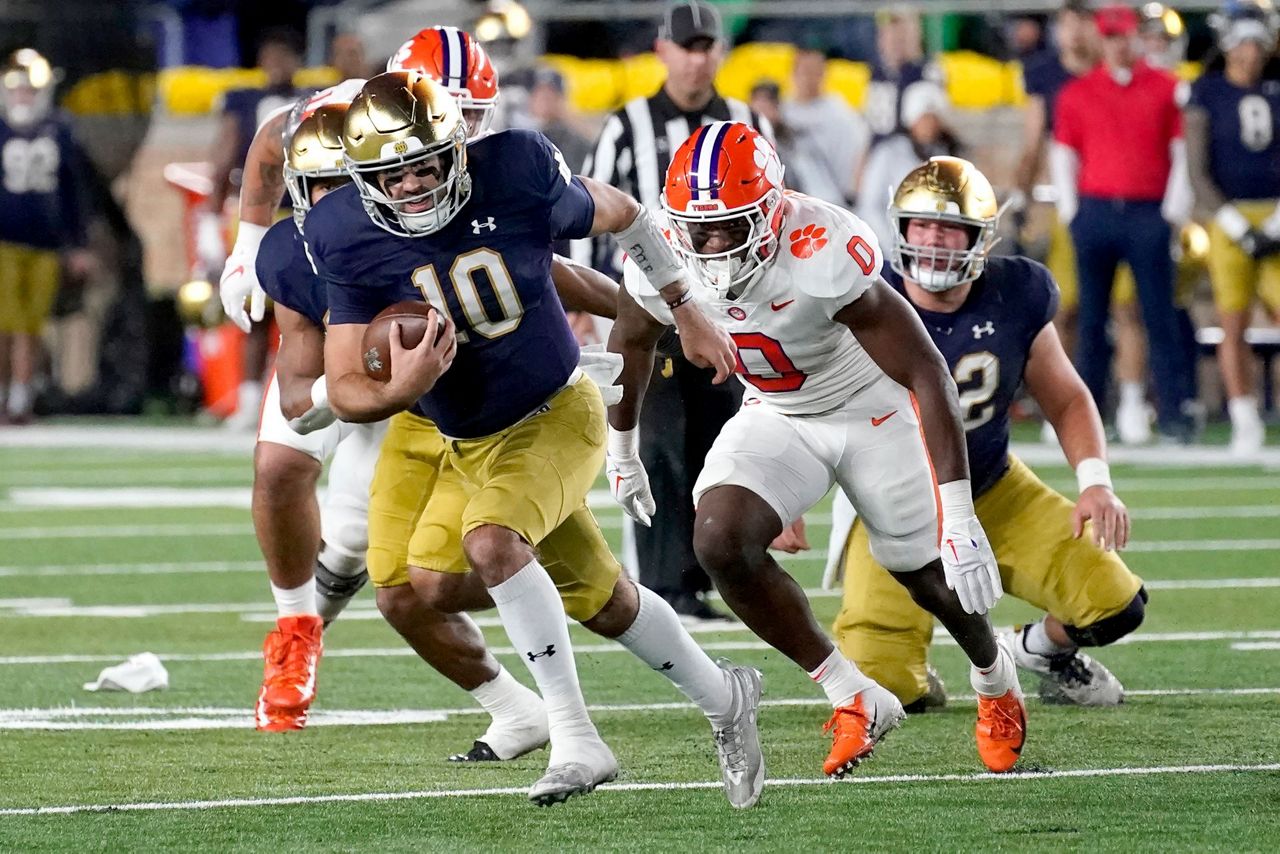 Notre Dame beats No. 5 Clemson 3514 with punt block for TD