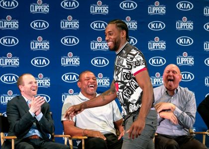 Clippers introduce hot sale kawhi