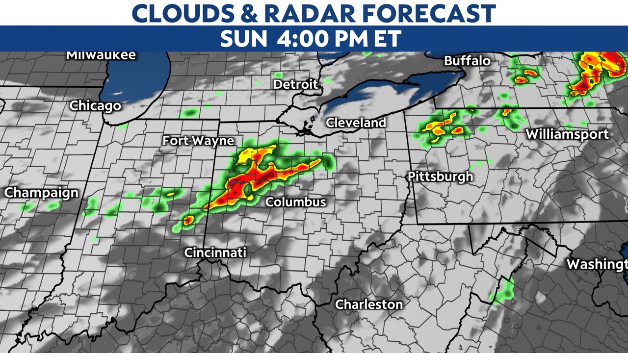 Scattered severe storms are possible as we end the weekend